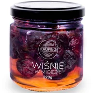 Miód - Wiśnie w miodzie Krupiec 220g - miniaturka - grafika 1