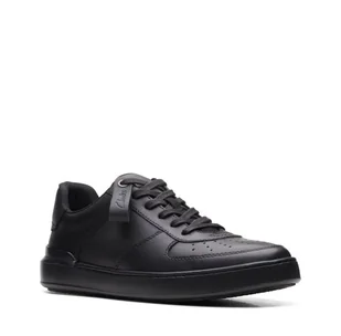 Clarks Court Lite Tie [black leather] - rozmiar 43 - Półbuty męskie - miniaturka - grafika 1