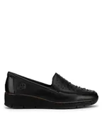 Półbuty damskie - Rieker Półbuty 53752-00 Czarny - miniaturka - grafika 1