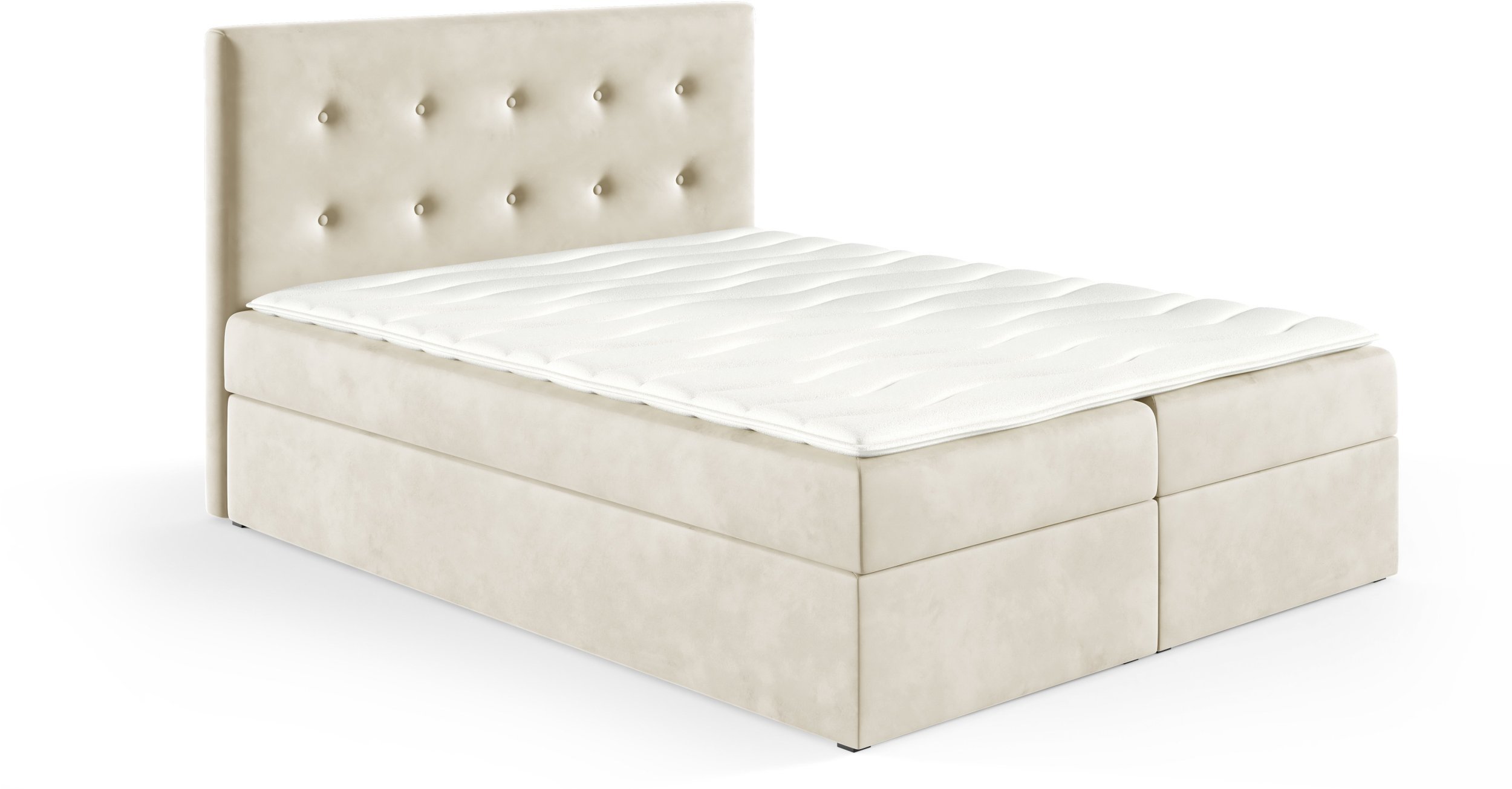 Łóżko kontynentalne Louis Box 180x200 bez nóg riviera 21