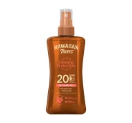 Balsamy i kremy do opalania - Hawaiian Tropic Protective Dry Spray Oil LSF 15, 200 ML 84782 - miniaturka - grafika 1