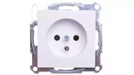 Gniazdka elektryczne - Schneider Electric Merten System M Gniazdo pojedyncze z/u z ochrona styków 16A IP20 białe MTN2500-0325 0001-00000-54294 [4466766] - miniaturka - grafika 1