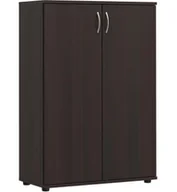 Komody - Klasyczna komoda biurowa z drzwiczkami wenge N7-C71 - miniaturka - grafika 1