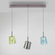Lampy sufitowe - Paul Neuhaus Lampa wisząca LED Zula, długość 87 cm, kolorowa, 3-punktowa. - miniaturka - grafika 1