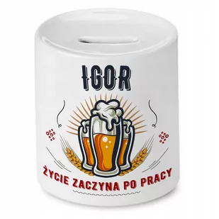 Skarbonka dla Igora na Urodziny Idealny Prezent z Nadrukiem ze Zdjęciem - Skarbonki - miniaturka - grafika 1
