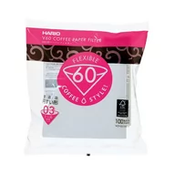 Akcesoria i części do ekspresów do kawy - Hario Filtry papierowe Hario do dripa V60-03 100 sztuk VCF-03-100W - miniaturka - grafika 1