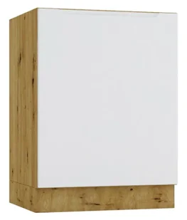 Dolna szafka kuchenna 60 cm dąb artisan + szary A2-K35 - Szafki kuchenne - miniaturka - grafika 1