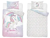 Pościel dla dzieci - Pościel dziecięca dwustronna Jednorożec Unicorn – 90x120 cm – MAYAMOO - miniaturka - grafika 1