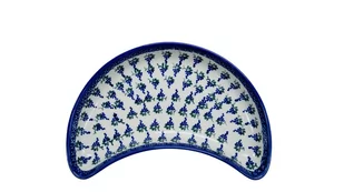 Ceramiczna tacka półksiężyc Ceramika Bolesławiec - Tace i patery - miniaturka - grafika 1