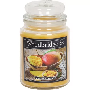 Świece - Woodbridge świeca zapachowa w słoju duża 2 knoty 565 g - Mango & Saffron - grafika 1