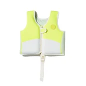 Sprzęt asekuracyjny i ratunkowy - Sunnylife - Kamizelka do pływania dla dzieci (2-3lata) - Shark Tribe, Blue Neon Citrus - miniaturka - grafika 1