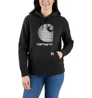 Bluzy męskie - Bluza Carhartt Rain Defender® Midweight "C" Logo BLACK - miniaturka - grafika 1