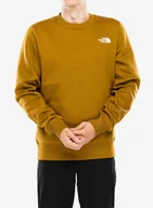 Bluzy sportowe męskie - Bluza bez kaptura The North Face Simple Dome Crew - moss green - miniaturka - grafika 1