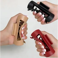 Ozdoby do włosów - TEMU 3 szt. Miękkie Silikonowe Stylowe Klipsy do Włosów - Mocny Antypoślizgowy Chwyt - Ergonomiczny Design, Silikonowe Klipsy do Włosów typu "", - miniaturka - grafika 1