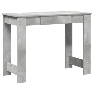 Biurko, szarość betonu, 100x45x75 cm, materiał dre - Biurka - miniaturka - grafika 1