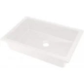 Umywalki - DEANTE CQR AU5U CORREO Umywalka granitowa podblatowa/wpuszczana - 50x35cm Alabaster - miniaturka - grafika 1