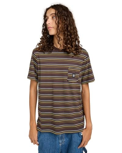 Element Top z dzianiny z krótkim rękawem Icon Label Pocket SS Brązowy S