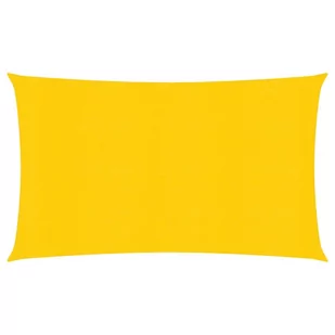 vidaXL Żagiel przeciwsłoneczny, 160 g/m, żółty, 2,5x5 m, HDPE vidaXL - Parasole ogrodowe - miniaturka - grafika 1