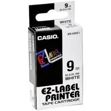 Casio XR-9 WE 9 mm czarny na bialy XR-9WE1 - Papier do drukarek - miniaturka - grafika 3