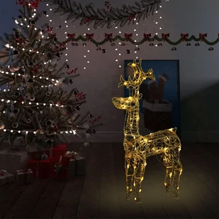 Lumarko Świąteczna dekoracja, renifer, 90 diod LED, 60x16x100 cm, akryl - Oświetlenie świąteczne - miniaturka - grafika 1