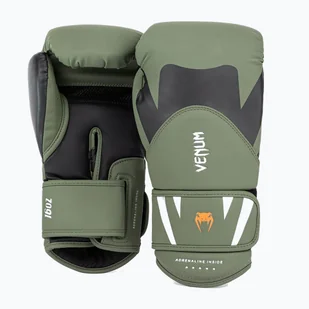 Rękawice bokserskie męskie Venum Challenger 4.0 black/khaki - Rękawice bokserskie - miniaturka - grafika 1