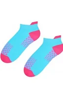 Skarpetki damskie - Kolorowe sportowe skarpetki stopki damskie Art. 050 - miniaturka - grafika 1