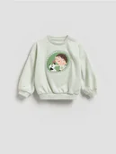 Bluzy dla dziewczynek - Reserved - Bluza z nadrukiem Pucio - jasnozielony - miniaturka - grafika 1