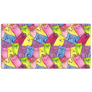 Mata na biurko dla dzieci Wesołe koty 120x60 cm - Podkładki na biurko Mata na biurko dla dzieci Wesołe koty 120x60 cm - Podkładki na biurko - miniaturka - grafika 1