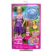 Lalki dla dziewczynek - Lalka Barbie Family & Friends Siostry na pikniku JBF43 - miniaturka - grafika 1
