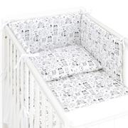 Pościel dla dzieci - MAMO-TATO 3-el pościel dla niemowląt 90x120 PREMIUM do łóżeczka 60x120 - Bór biały - miniaturka - grafika 1