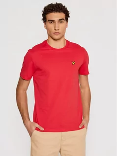 Koszulki męskie - Lyle & Scott T-Shirt Plain TS400V Czerwony Regular Fit - grafika 1