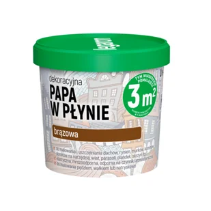 Dekoracyjna papa w płynie brązowa Uv-811 1 l Megaron - Preparaty bitumiczne - miniaturka - grafika 1