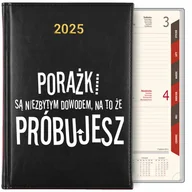 Notesy i bloczki - KALENDARZ KSIĄŻKOWY PLANER TERMINARZ 2025 Motywujące Teksty WIELE WZORÓW - miniaturka - grafika 1