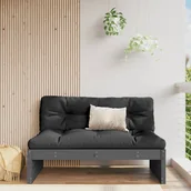 Sofy ogrodowe - vidaXL Sofa środkowa do ogrodu, 120x80 cm, lite drewno sosnowe - miniaturka - grafika 1