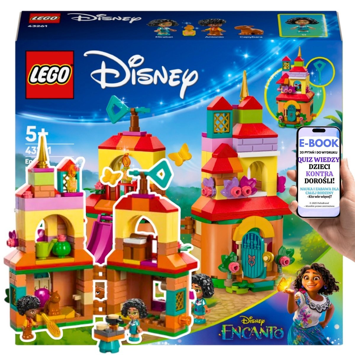 KLOCKI LEGO DISNEY (43261) PREZENT URODZINOWY – Bajkowy DOM z Filmu Encanto Z Mirabel + EBOOK-2