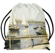 Torby szkolne - Worek Żaglówki w Argenteuil Gustave Caillebotte-Standard - miniaturka - grafika 1