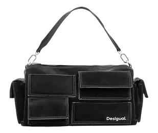 Desigual Wydłużona torba z wieloma kieszeniami, Czarny, One Size - Torebki damskie - miniaturka - grafika 1