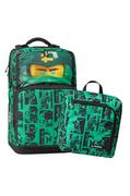 Plecaki szkolne i tornistry - Lego plecak dziecięcy kolor zielony duży wzorzysty - miniaturka - grafika 1