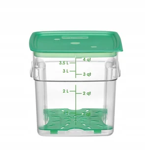 Pojemnik na żywność CamSquares Fresh Pro Cambro 3,8L transparentny - Pojemniki kuchenne - miniaturka - grafika 1