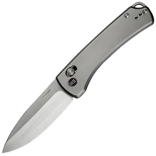 Nóż składany WE Knife Nightblade - Polished Bead Blasted Titanium - Noże - miniaturka - grafika 1