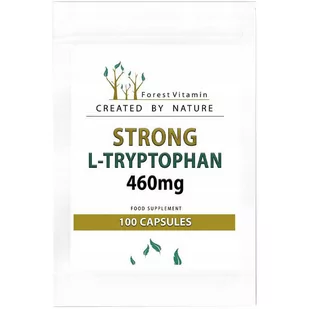 Forest Vitamin, Strong L-Tryptophan 460mg,  Suplement diety, 100 kaps. - Witaminy i minerały - miniaturka - grafika 1