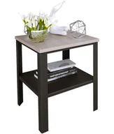 Ławy i stoliki kawowe - Industrialny stolik kawowy czarny + dąb sonoma L6-R64 - miniaturka - grafika 1