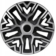 Kołpaki samochodowe - Kołpak 16" THE BEST BICOLOR silver/black - miniaturka - grafika 1