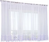 Firany - FIRANA PROSTA GOTOWA GIPIURA 400X180 KORONKA DŁUGA - miniaturka - grafika 1