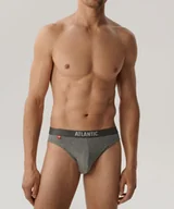 Majtki męskie - SLIPY ATLANTIC 3MP-094 WL25 (kolor czarny-szary melange-szary melange ciemny, rozmiar S) - miniaturka - grafika 1