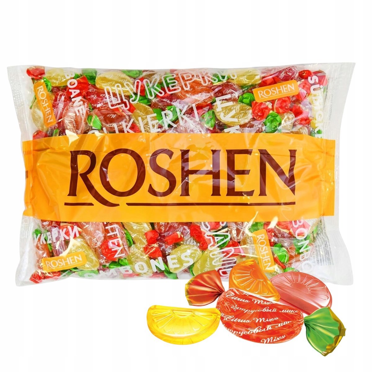 Roshen Karmelki Citrus Mix Cukierki Cytrusowe Dla Dzieci I Dorosłych 1kg
