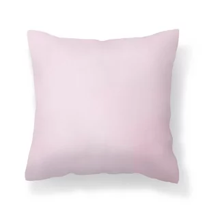 Poszewka Dekoracyjna Z Satyny Szwajcarskiej Różowy - Poszewki na poduszki - miniaturka - grafika 1