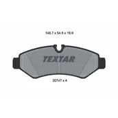 Klocki hamulcowe - Klocki hamulcowe - komplet TEXTAR 2074701 - miniaturka - grafika 1