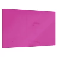 Tablice i flipcharty - Tablica szklana magnetyczna Mademoiselle Fuchsia 60x40cm - bezramowa tablica szklana, szkło hartowane na magnesy neodymowe - miniaturka - grafika 1