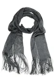 Apaszki i szaliki damskie - collezione alessandro Szalik z siateczki z przyjemnie miękkiego materiału 50 cm x 170 cm, czarny, jeden rozmiar - miniaturka - grafika 1